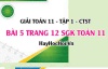 Giải bài 5 trang 12 Toán 11 tập 1 SGK Chân trời sáng tạo